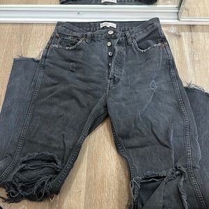 Redone gray/black jeans